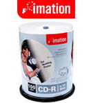Imation 52x 700MB CD-R Media White Inkjet Printable