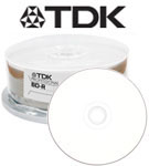 TDK 4x 25GB BD-R Media White Inkjet Printable
