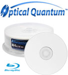 Optical Quantum 4x 25GB BD-R Media White Inkjet Printable