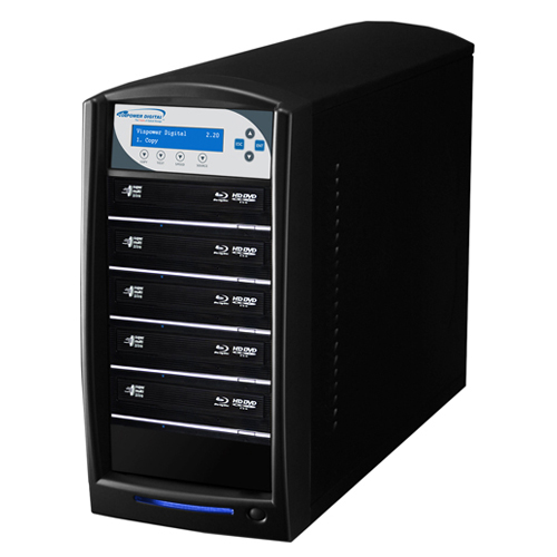 SharkBlu 500GB HDD to 5 Bluray DVD CD Duplicator USB 3.0 CopyConnect