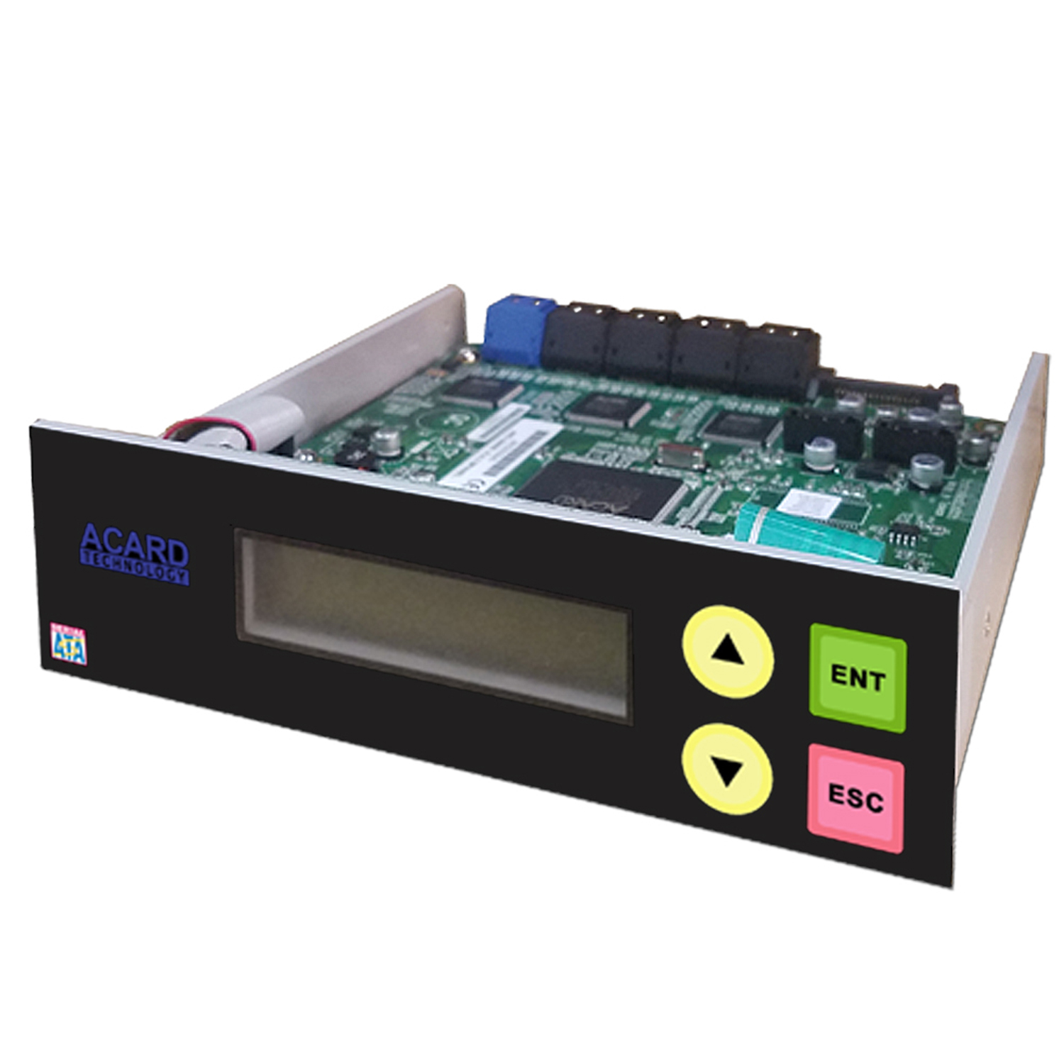 Acard 1 to 11 CD DVD Burner Disc Duplicator Controller + SATA cables