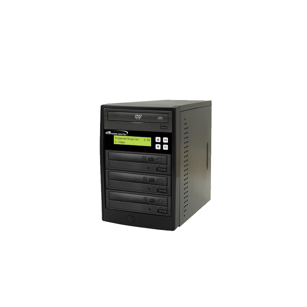 1 to 3 Target DVD CD Duplicator Tower Burner Multiple Disc