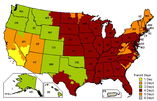 UPS Map