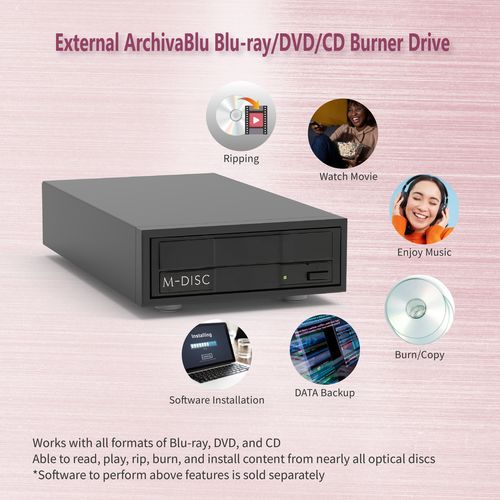 Vinpower Digital Burner | USB Blu-ray BDXL DVD CD External Burner